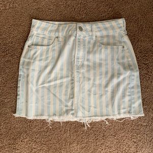 Pacsun Striped Denim Skirt